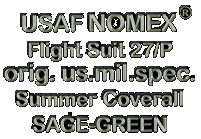 USAF FLIGHT SUIT ARAMID 
