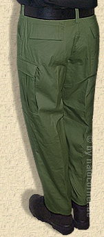 US BDU-Hosen, 6 Taschen -2 vordere Taschen, 2 seitl. Cargotaschen, 2 Gesäßtaschen