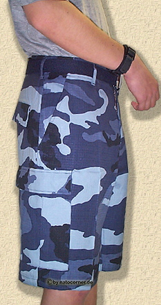 Sky-Blue -oder Woodland-Blue, 6-Taschen BDU-Shorts bei natocorner
