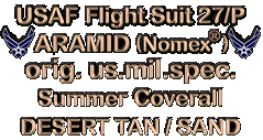 USAF FLIGHT SUIT NOMEX 