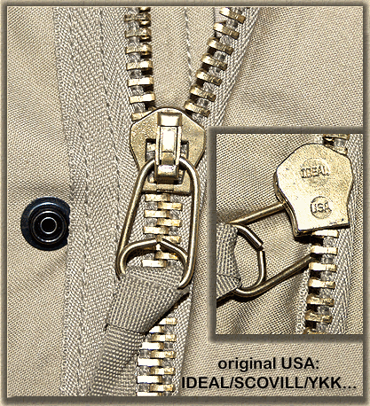 Zipper original aus den siebzigern -IDEAL, SCOVILL, YKK